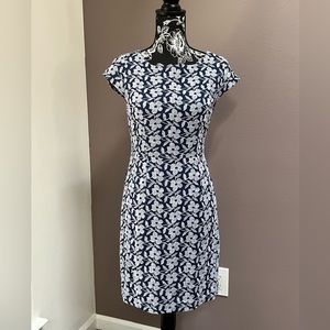 Navy Floral Size 2 Dress